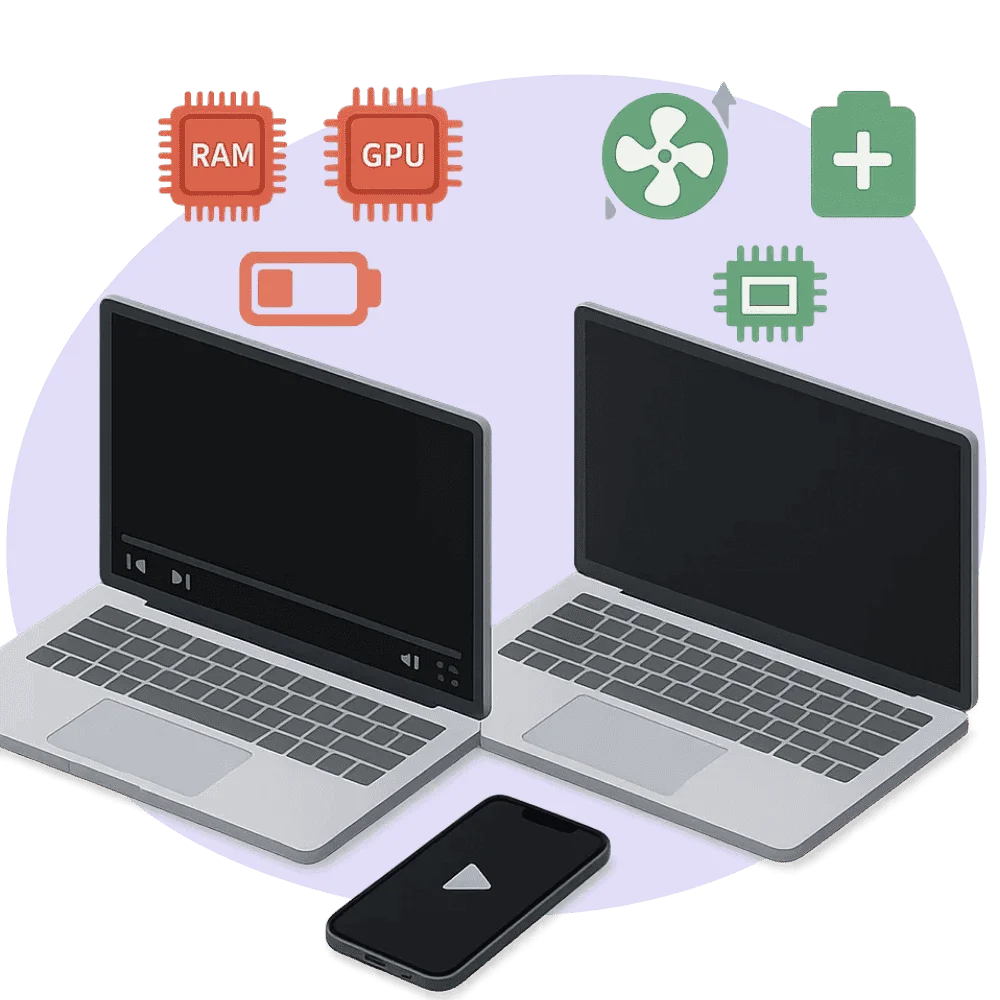 Home 12 All Black Screen Video vs Black Screen Image