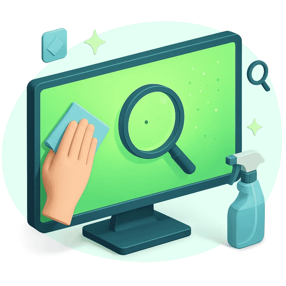 Cleaning and Testing Your Screen