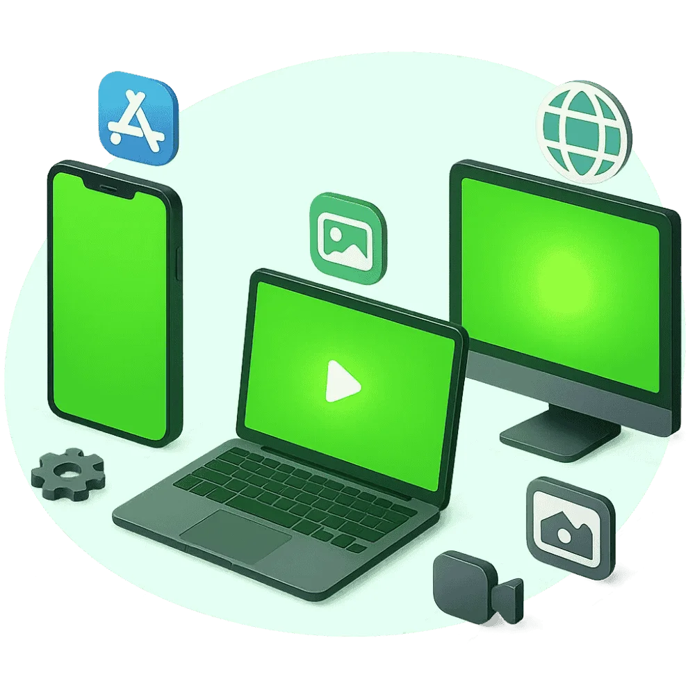 How to Turn On a Green Screen on Any Device